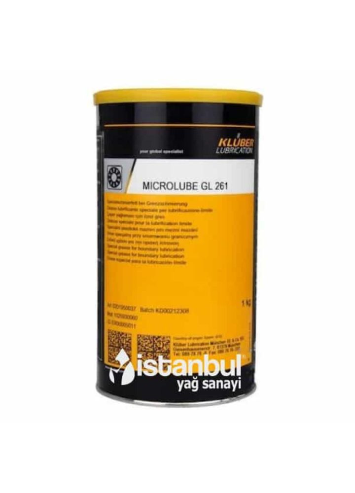 Klüber Microlube GL 261 1 Klüber MICROLUBE GL 261 sınır sürtünme koşulları ve tribo-korozyon için özel gres ambalaj görseli