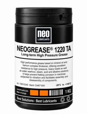 NEOGREASE 1220 TA uzun ömürlü yüksek basınç ve titreşim dayanımlı gres