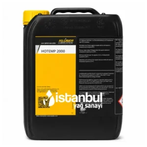 Klüber HOTEMP 2000 yüksek sıcaklıkta çalışan zincirler ve sürtünme noktaları için tam sentetik yağ