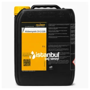 Klüber Klübersynth CH 2-220 yüksek sıcaklıkta çalışan konveyör ve tahrik zincirleri için sentetik ester zincir yağı