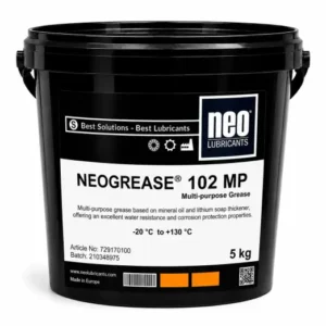 NEOGREASE 102 MP su, kir, toz ve yüksek nem bulunan ortamlarda kullanılan EP katkılı çok amaçlı gres
