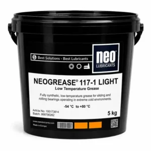 NEOGREASE 117-1 LIGHT soğuk hava depoları ve düşük sıcaklık rulmanları için tam sentetik gres