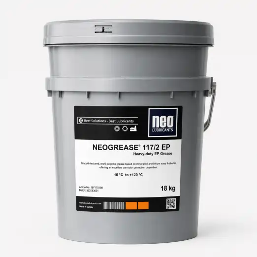 NEOGREASE® 117/2 EP 1 NEOGREASE 117/2 EP normal sıcaklık ve yüksek yük altında çalışan rulmanlar için ağır hizmet EP gresi