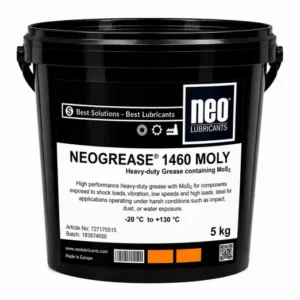 NEOGREASE 1460 MOLY yüksek yük, düşük hız, darbe ve titreşim altında çalışan rulmanlar için MoS2 katkılı ağır hizmet gresi