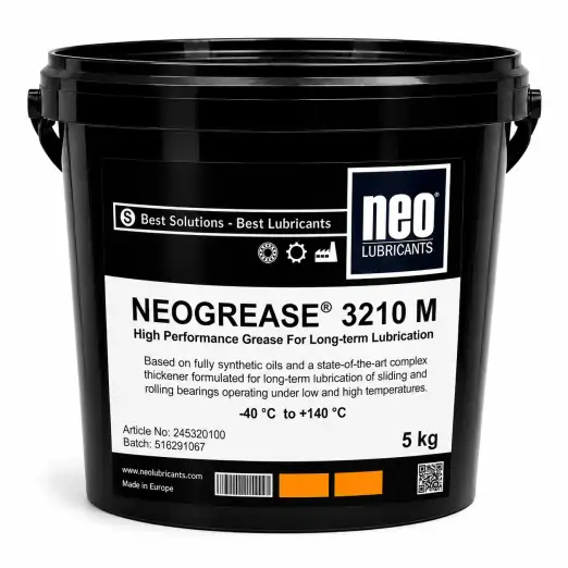 NEOGREASE® 3210 M 1 NEOGREASE 3210 M elektrik motorları, sıcak hava fanları ve rulmanlar için uzun ömürlü yüksek performans gresi