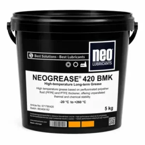 NEOGREASE 420 BMK yüksek sıcaklıkta çalışan rulmanlar için PFPE bazlı uzun ömürlü gres
