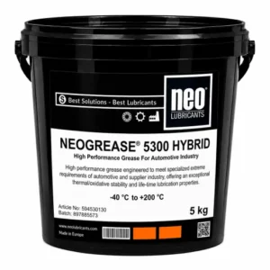 NEOGREASE 5300 HYBRID otomotiv motor çevresi, kayış gergileri, fanlar ve su pompaları için PFPE destekli hibrit gres