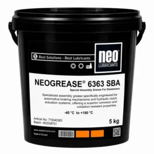 NEOGREASE 6363 SBA otomotiv fren mekanizmaları ve hidrolik debriyaj sistemleri için EPDM uyumlu özel montaj gresi