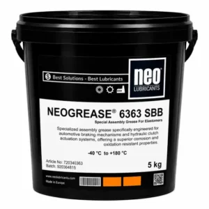 NEOGREASE 6363 SBB otomotiv fren mekanizmaları ve hidrolik debriyaj sistemleri için elastomer uyumlu montaj gresi