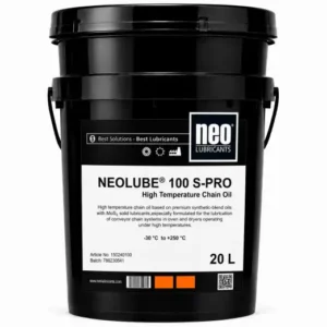 NEOLUBE 100 S-PRO fırın ve kurutucu konveyör zincirleri için MoS2 katkılı yüksek sıcaklık zincir yağı