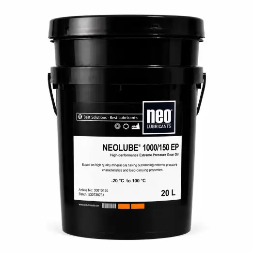 NEOLUBE® 1000/150 EP 1 NEOLUBE 1000/150 EP ağır hizmet dişli kutuları için yüksek performanslı EP dişli yağı