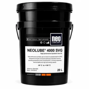 NEOLUBE 4000 SVG kapalı dişli kutuları için PAO bazlı sentetik dişli yağı