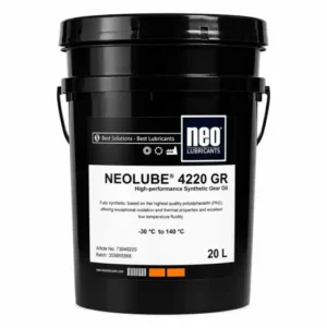 NEOLUBE 4220 GR ağır hizmet dişli kutuları için tam sentetik yüksek performanslı dişli yağı